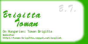 brigitta toman business card